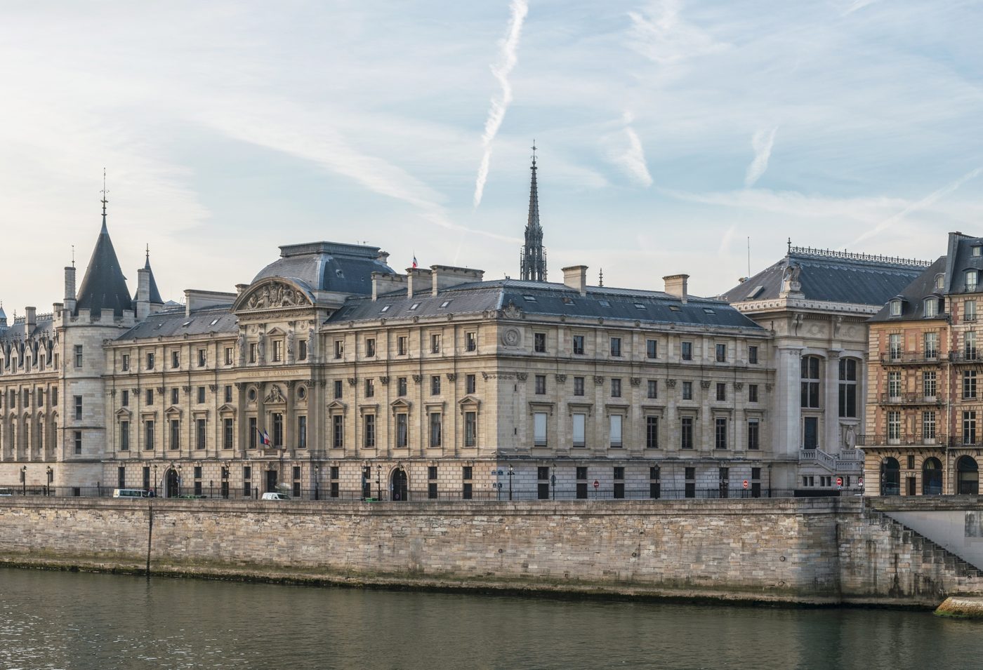 La Cour de cassation, quai de l'Horloge, à Paris.
